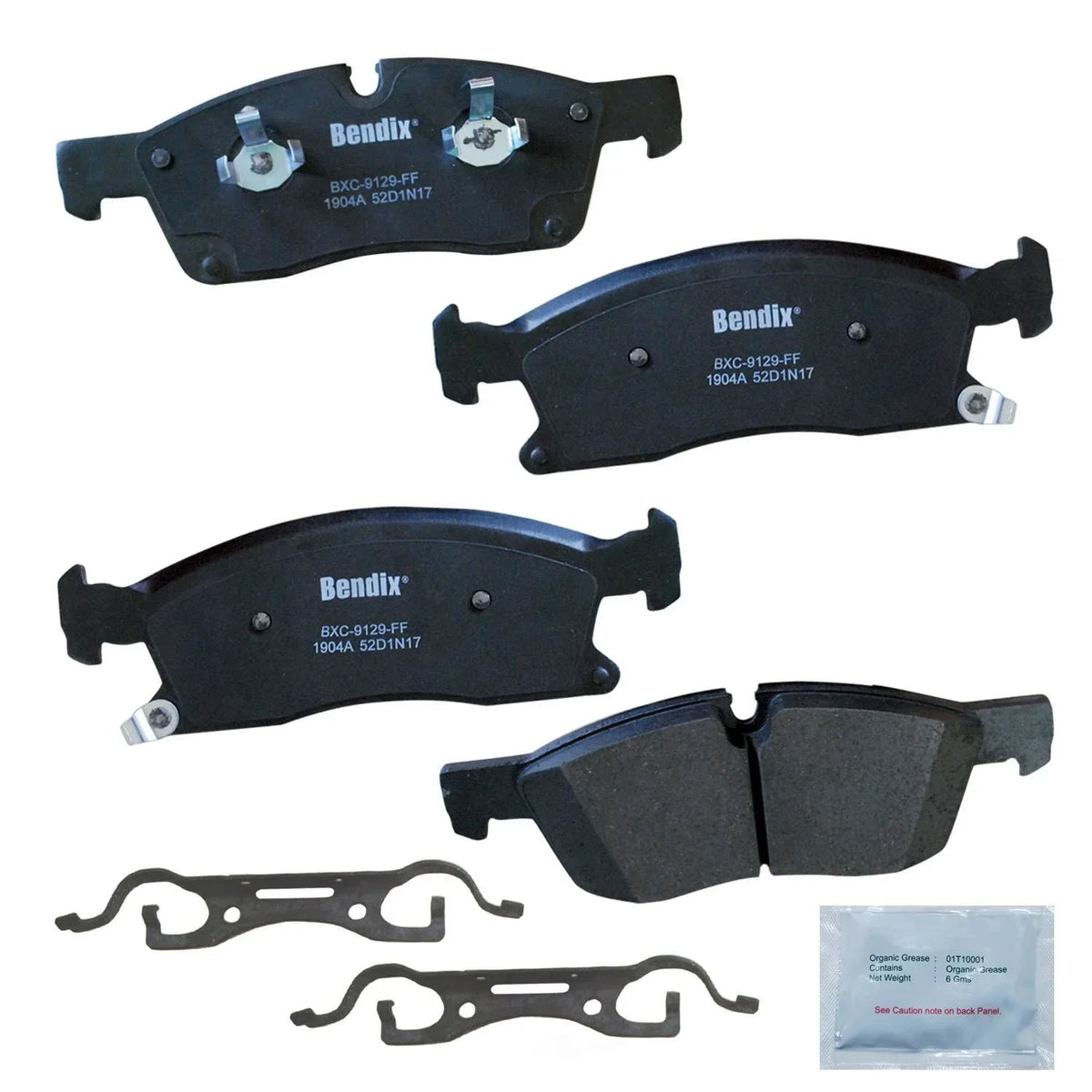 Bendix Brake CHEROKEE LIMITED GRAND Fits 2020 select: Copper JEEP 2017-2018 Free Pads CHEROKEE, CFC1904A GRAND Premium JEEP