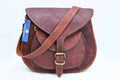 Tablet Purse Rustic Saddle Real 9" Body Bag Shoulder Women's Leather Satchel Cross Handbags Retro Vintage