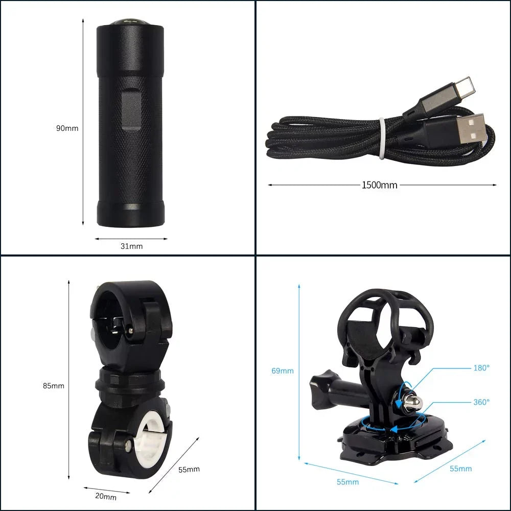 Super WiFi Motorcycle Action Camera, Loop Portable Night 2K Motorcycle WDR, 170° Vision Helmet Waterproof Lens, Recording Bike Angle Cam VSYSTO Wide Dash Camera,