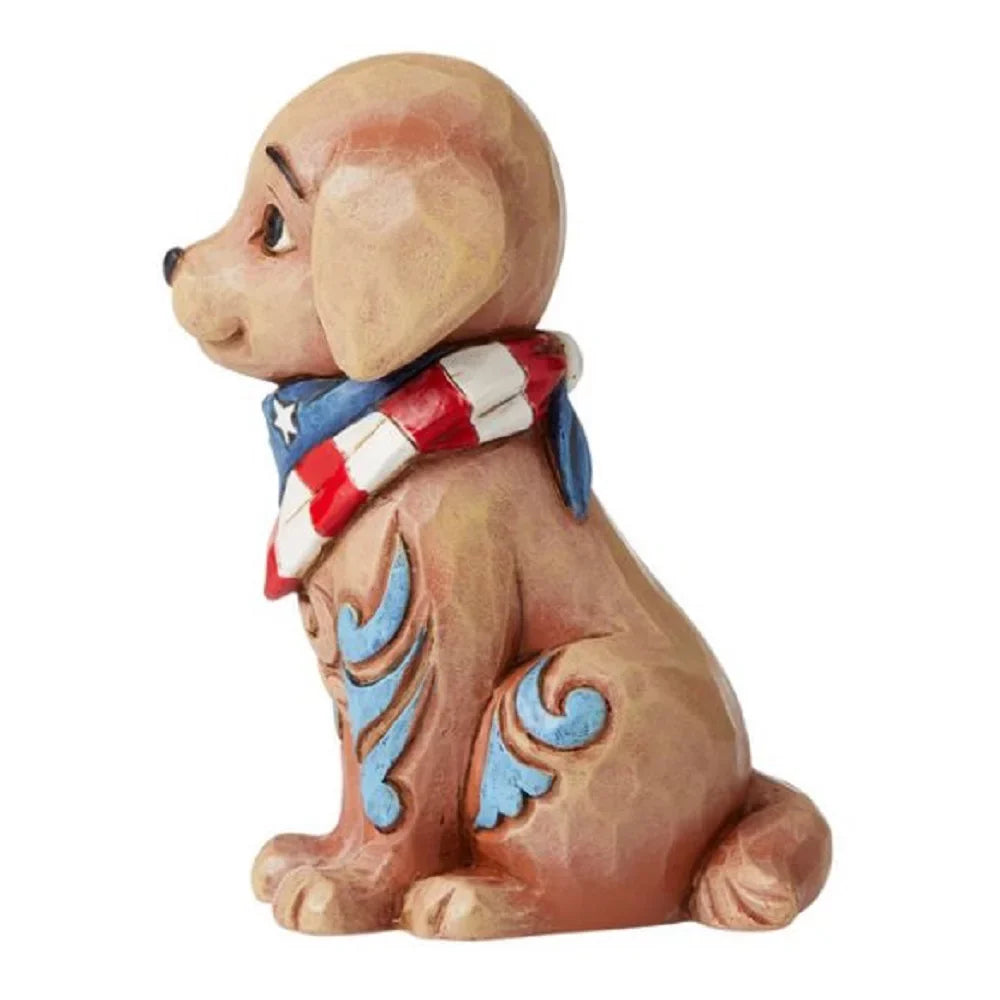 Patriotic Mini Puppy Scarf American Jim Shore 6006442 Flag