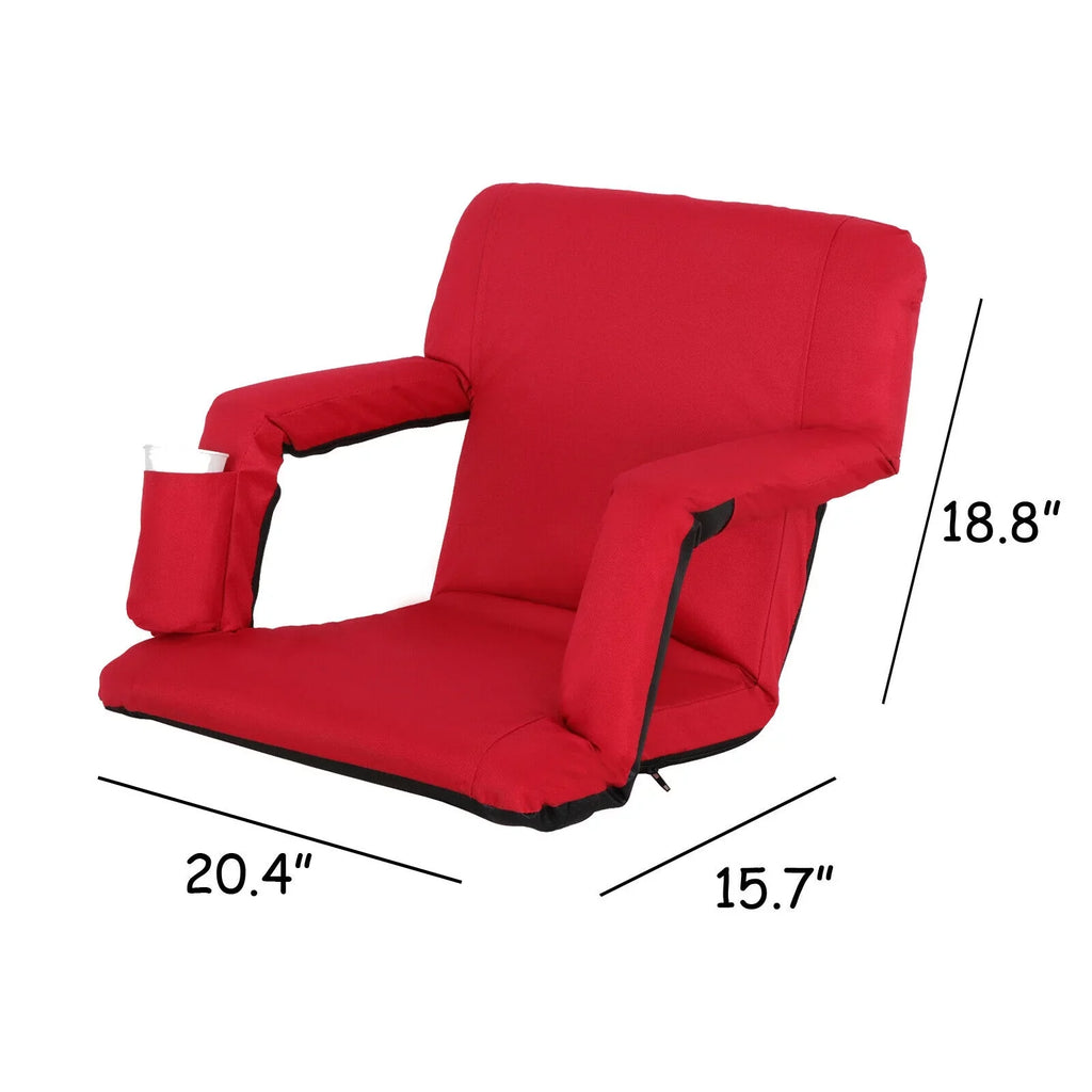 Cup Stadium Seat Red Positions Water-resistant ZENSTYLE - Tiltable with 7 Holder