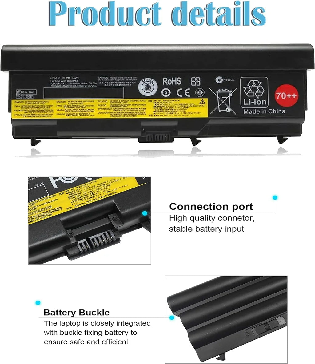 T430 ThinkPad L430 Lenovo 70++ W530 for T530 Bovekeey 94Wh L420 y T510 W510 L412 T520 T420 T410 W520 0A36303 L530
