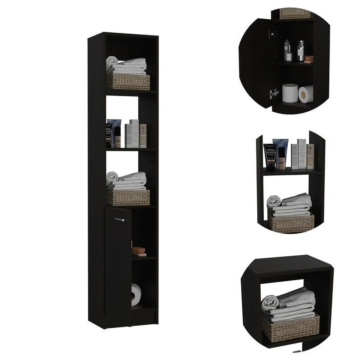 Medicine One 63" Square Cabinet with Set 2-Piece Door & Cabinet Home Linen