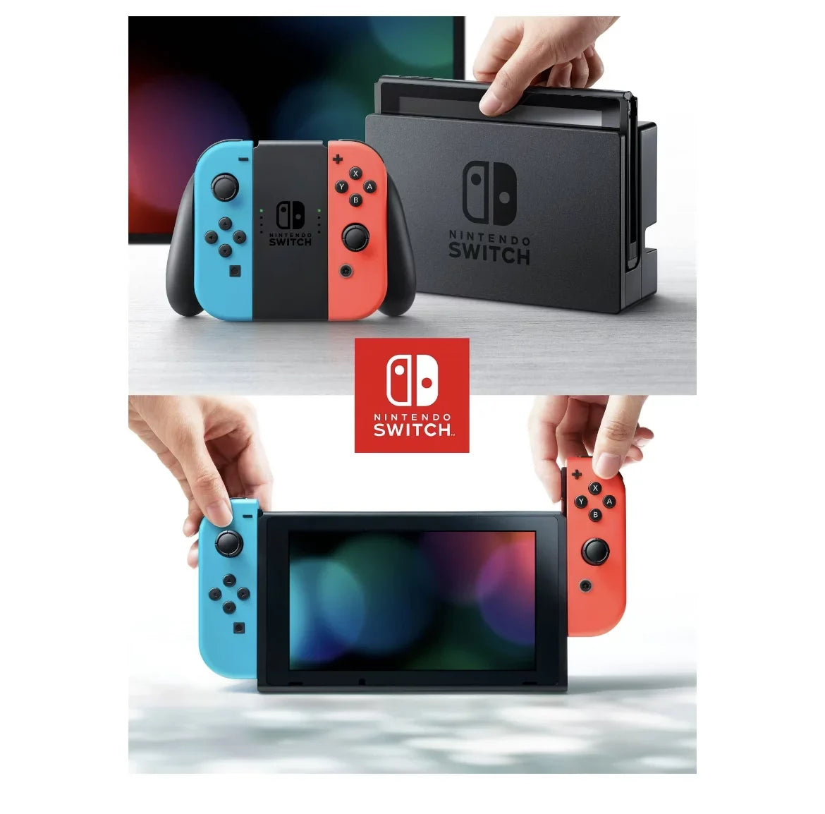 Case Odyssey with Blue + Neon Console Bundle 64GB Nintendo + Neon 3 Mario Joy-Con - Red MicroSD + Carrying & Super Card with Switch Luigi's Switch Mansion