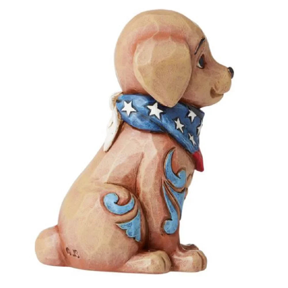 Patriotic Mini Puppy Scarf American Jim Shore 6006442 Flag