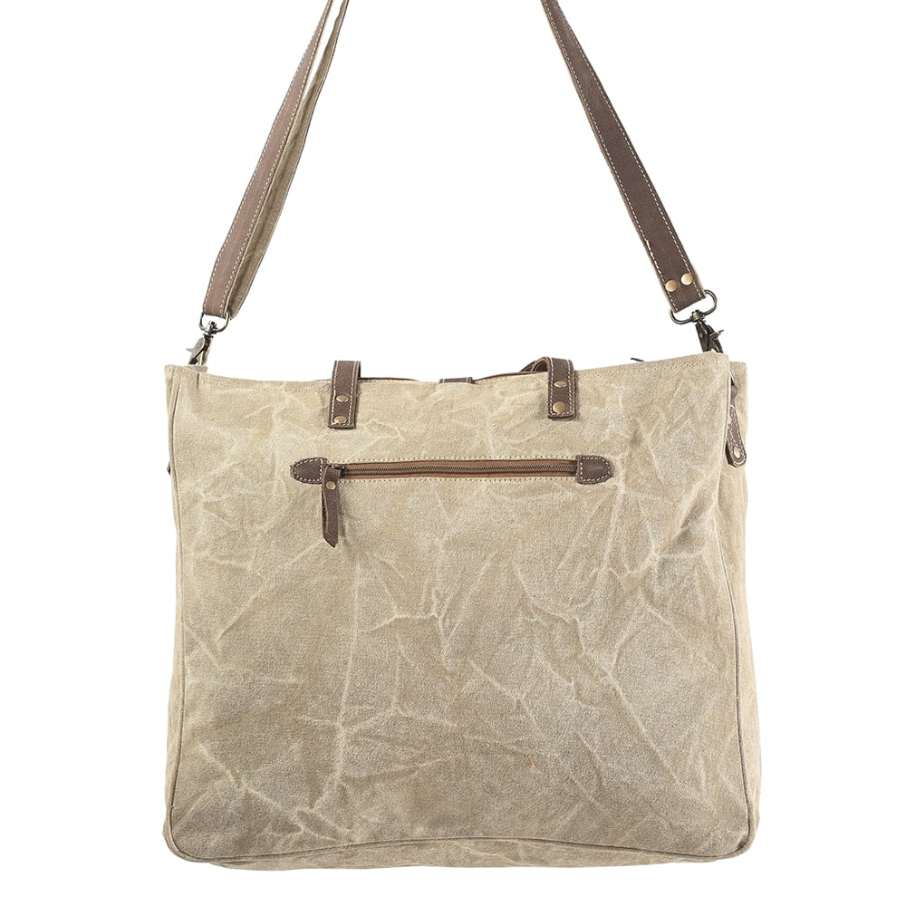 purse Canvas OHLAY TOTE bag Wool KB183 Upcycled handbag KB western Genuine women Upcycled Leather