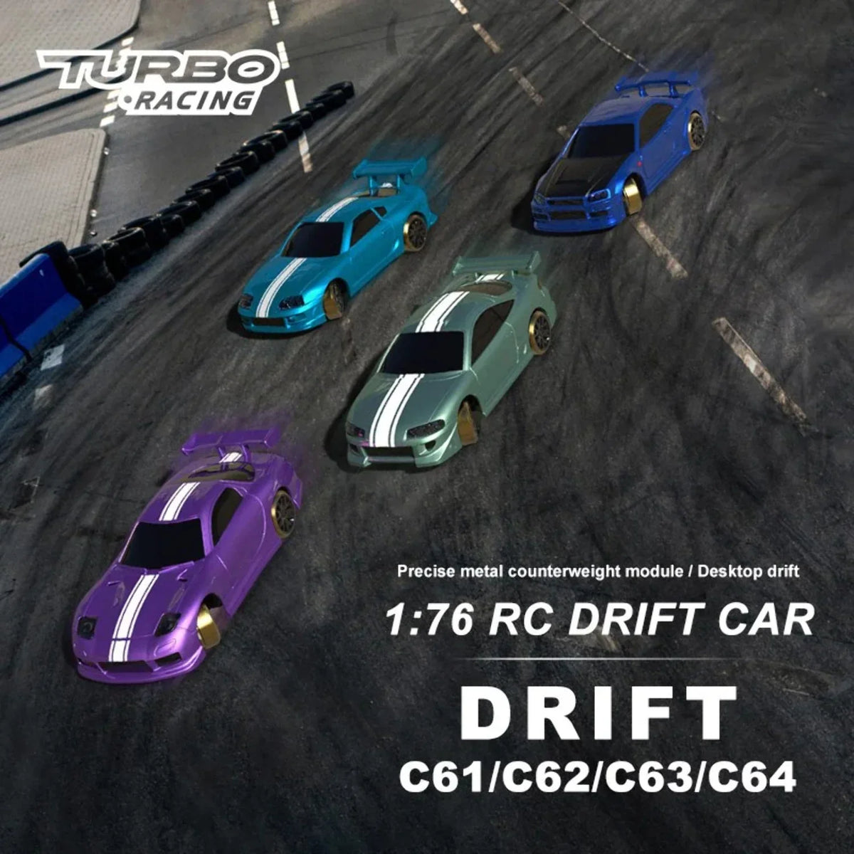 Racing Car C61 Turbo Drift 1:76