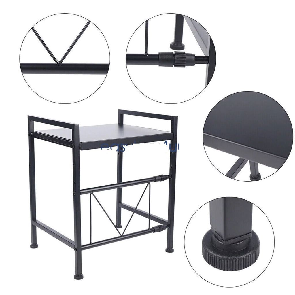 14.5~22.8 Stand, Shelf Rack, Oven Retractable Expandable Metal Kitchen Rack, Single Microwave Oven Cabinet Oven Rack inch Condiment Storage Microwave Countertop Tier Microwave