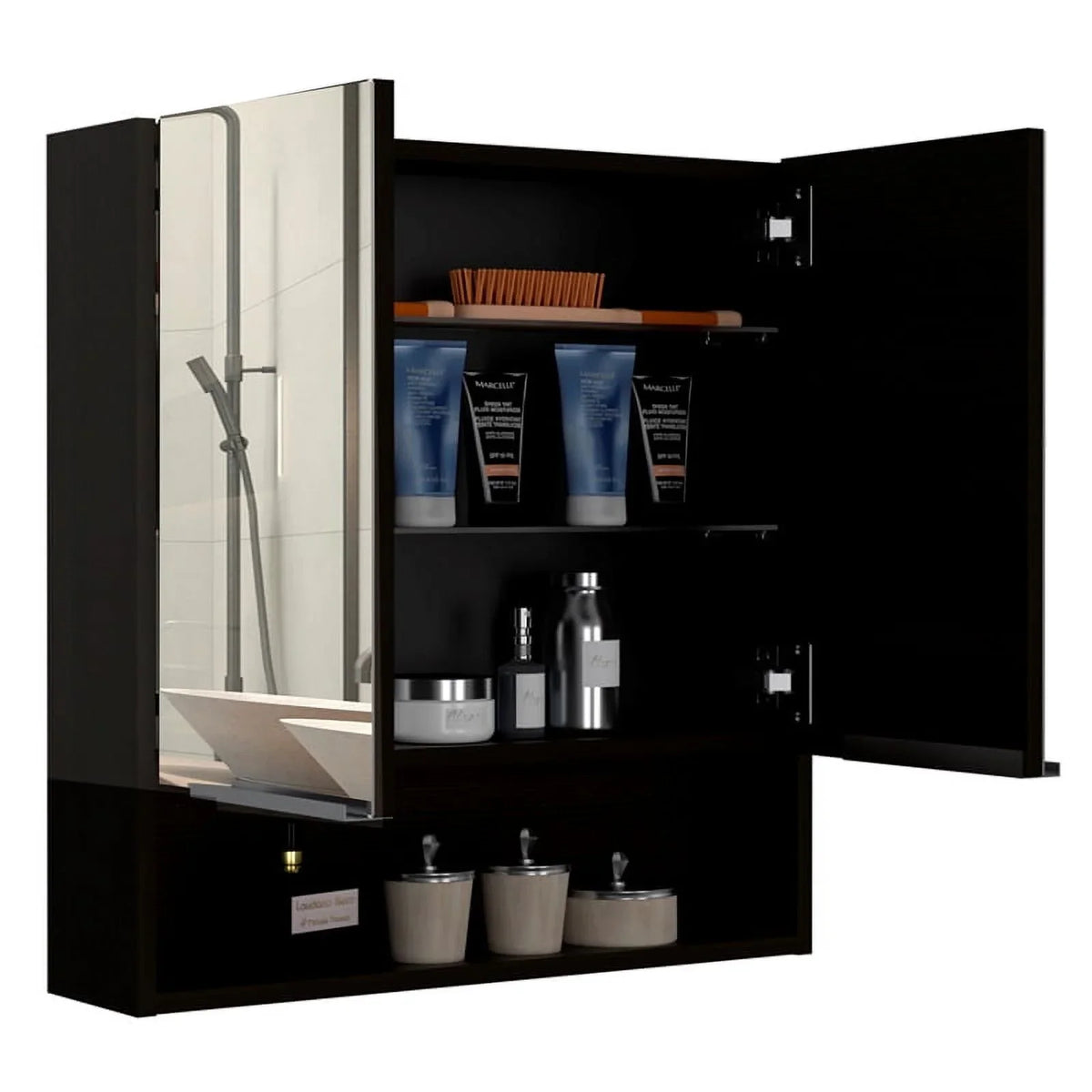 Medicine One 63" Square Cabinet with Set 2-Piece Door & Cabinet Home Linen