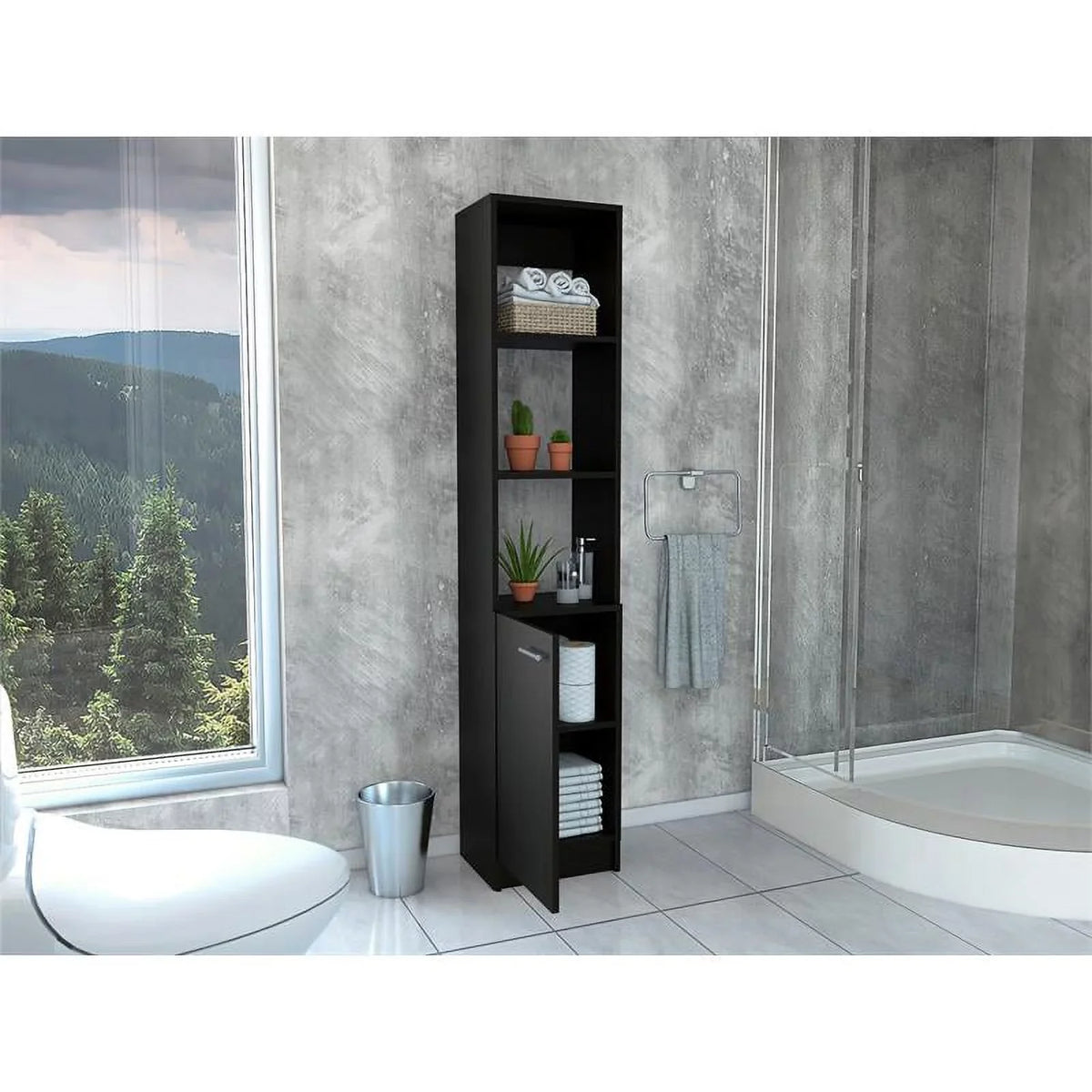 Medicine One 63" Square Cabinet with Set 2-Piece Door & Cabinet Home Linen