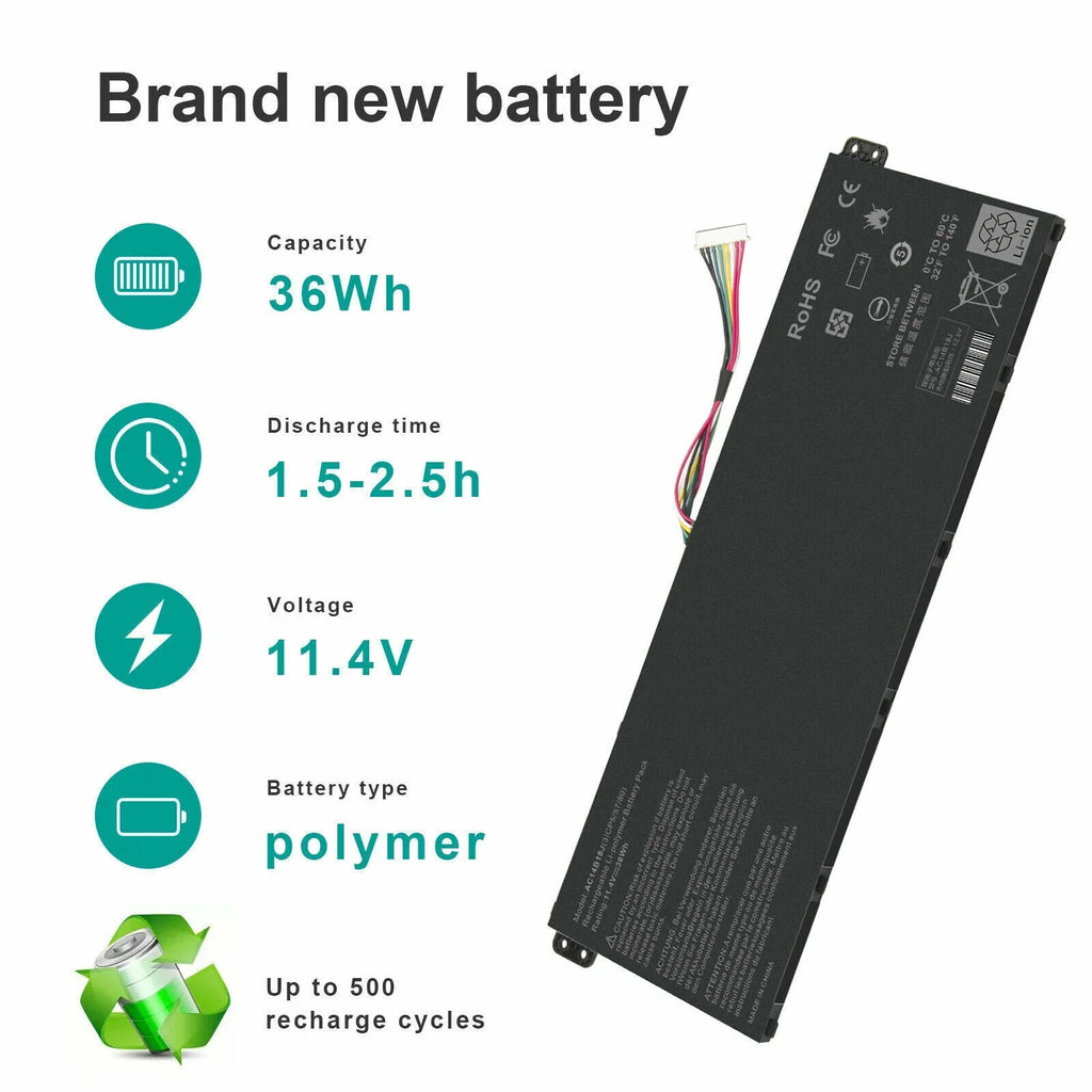 CB3-531 Chromebook for Battery C810 Acer Laptop CB5-571 CB3-111 AC14B13J C910