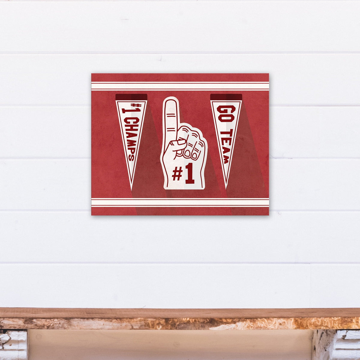Products One Canvas Fan Number Creative 16x20 Art Wall