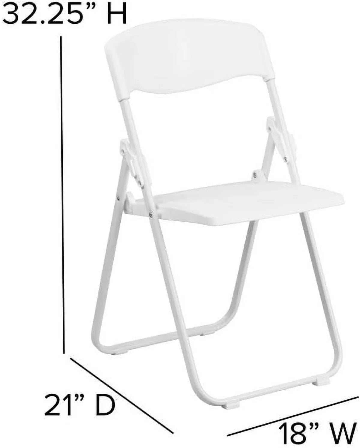 Ganging Heavy Brackets Built-In HERCULES 500 Chair White With Series Duty 2 Pack Folding Capacity Lb. Plastic