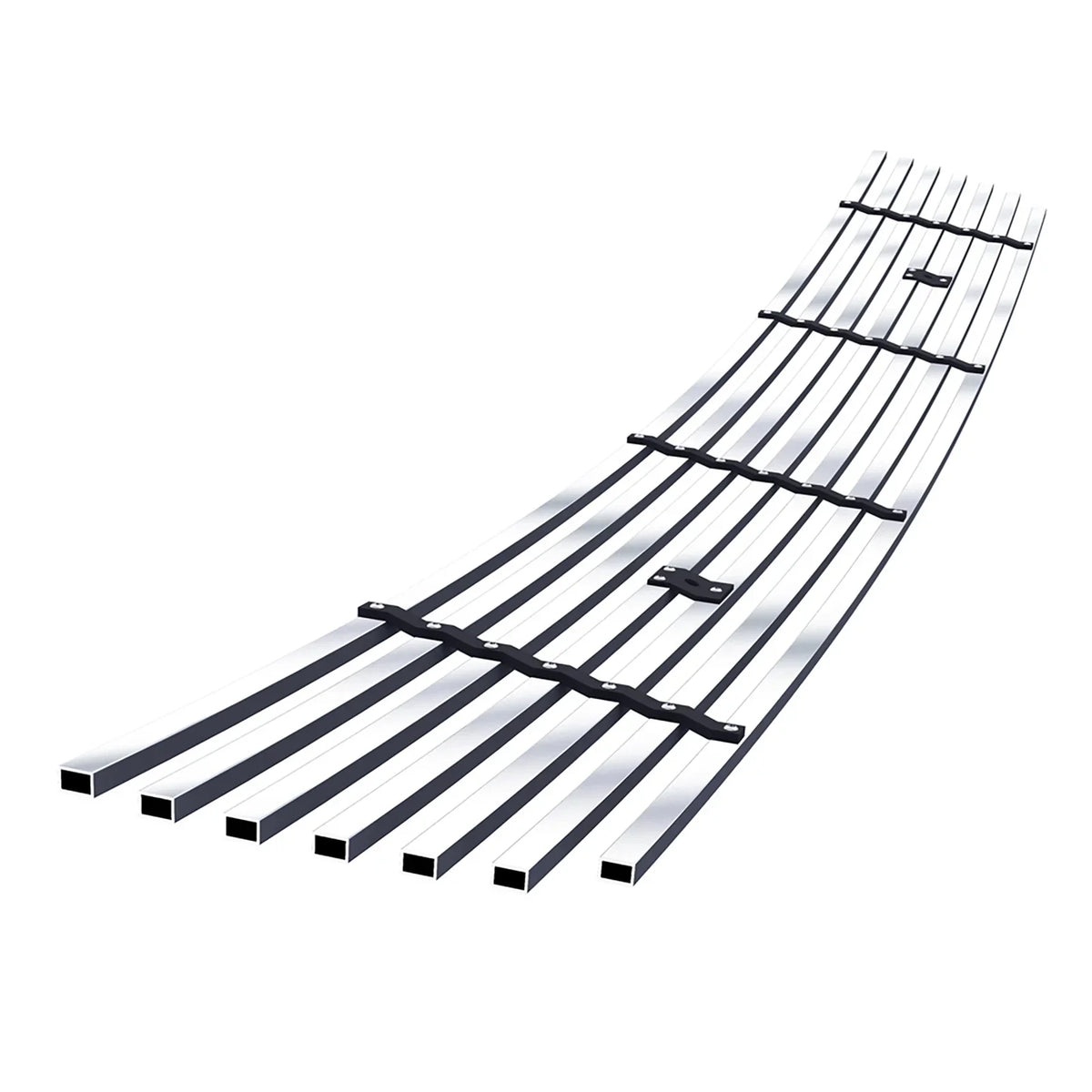 Dodge N19-C96866D Steel Compatible Horizontal Stainless Lower Billet 8x6 Bumper Silver APS Premium Grille Durango with 2011-2013