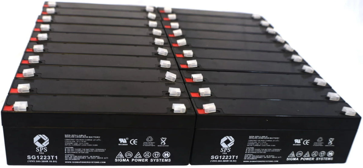12V Replacement Medical Labs Research for ST500 (20 Brand Pack) SPS (SG1223T1) 2.3 Ah Battery
