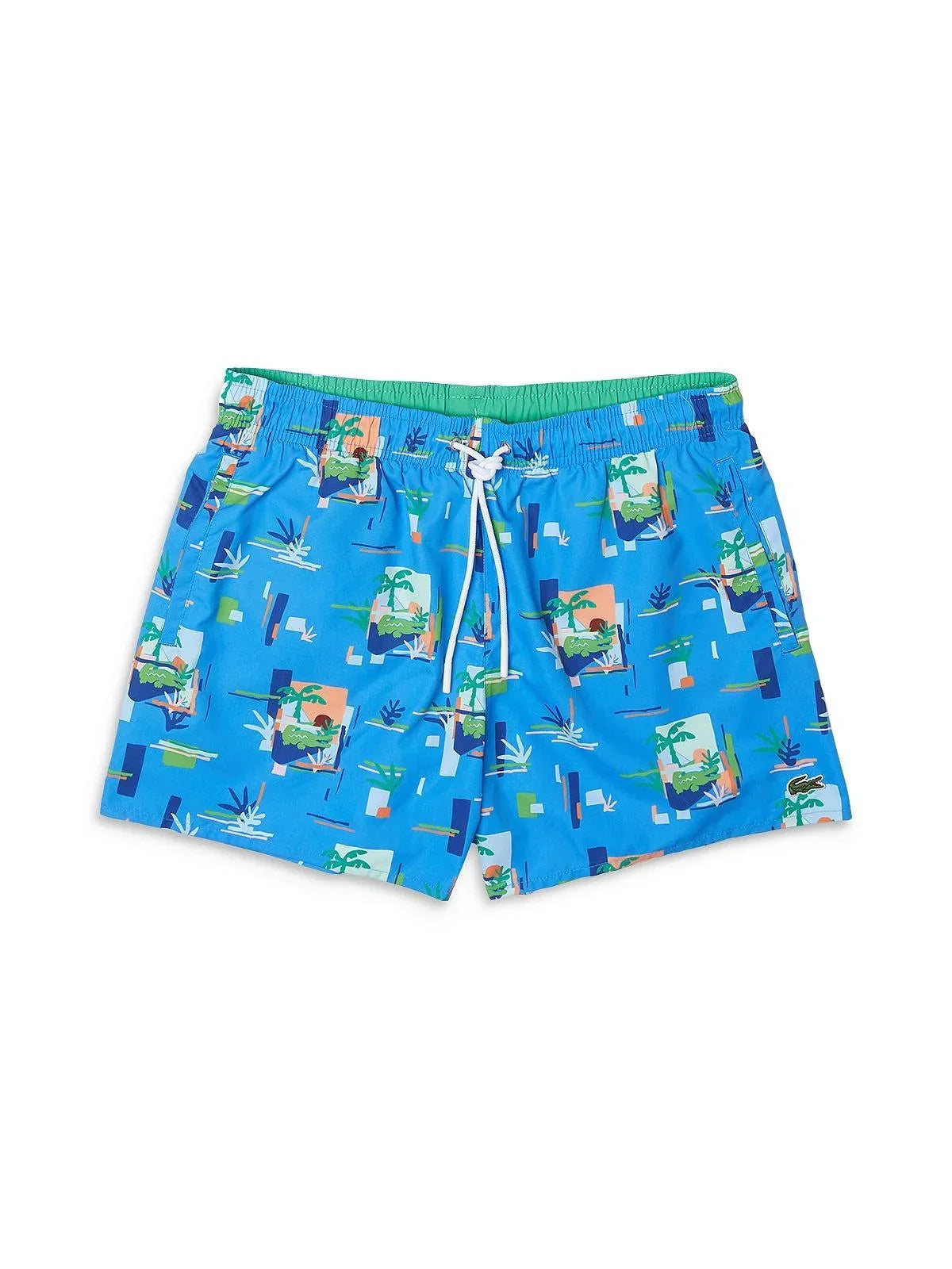 Mens Trunks Drawstring Swim Lacoste Printed