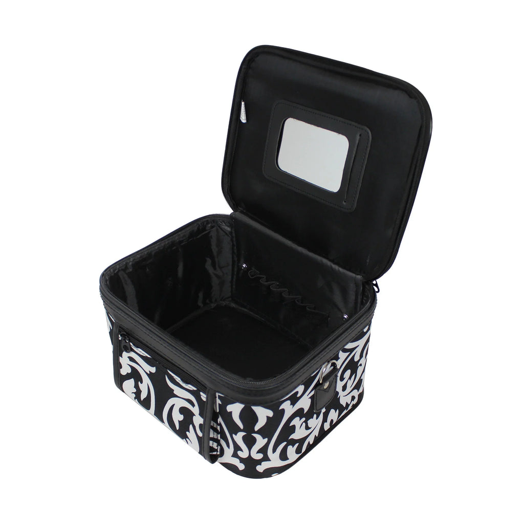 Case Cosmetic 2-Piece Pink World Traveler Set Trim Damask -