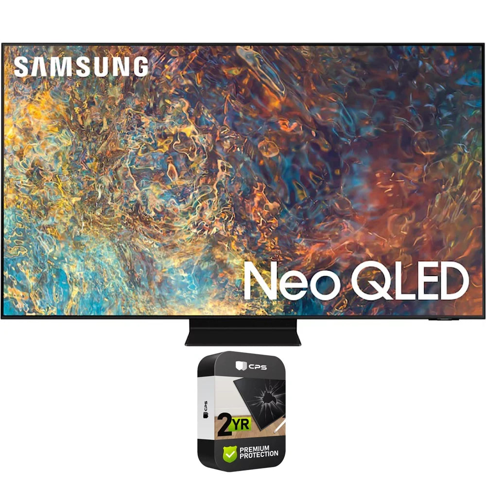 Protection 85 Extended Neo QN85QN90AA with 4K TV (2021) 2 Bundle QLED Smart Samsung Plan Year Premium inch (Refurbished) Restored