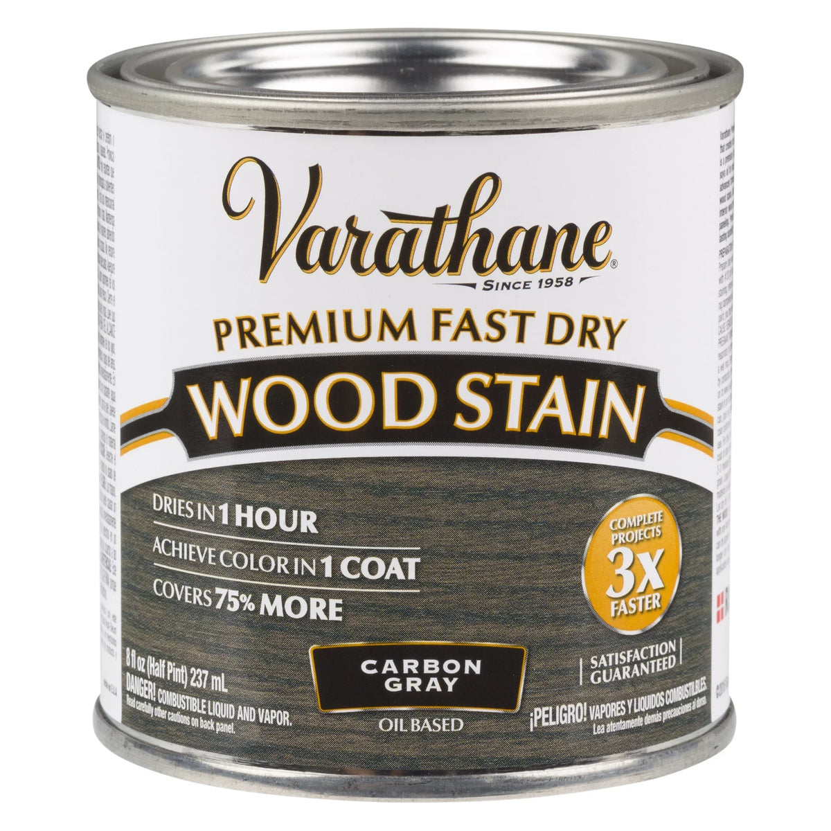 Fast Wood Varathane Carbon 4 Half Pack Premium Dry Pint, Stain-307416, Gray,