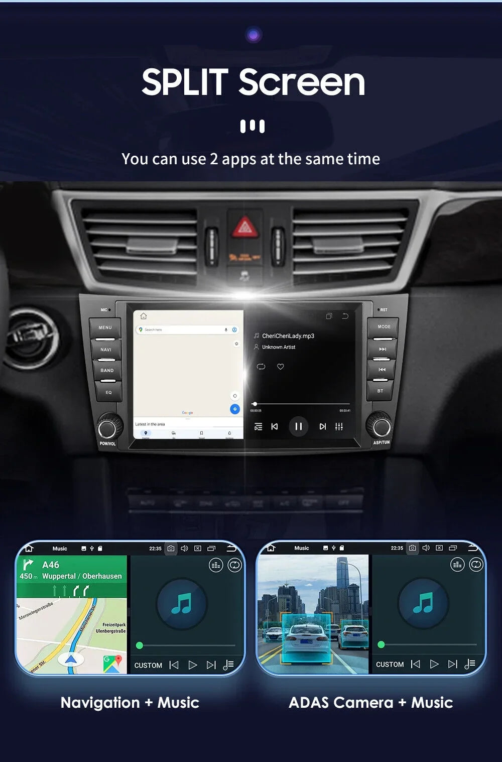 1280*720 8" Mercedes Car DSP Nav Carplay E-Class W219 for Radio Benz Stereo GPS