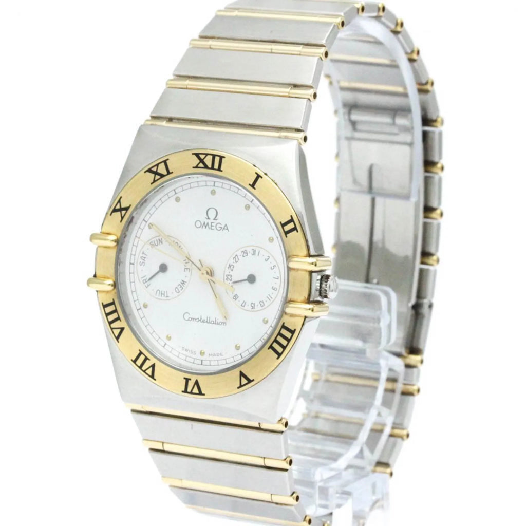 18K BF566004 OMEGA Steel (Good) Pre-Owned 396.1070 Constellation Polished Watch Gold Day Date