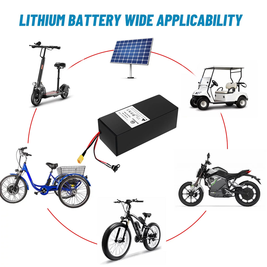 Ion Charger 36v 3A Motor Lithium Battery Electric Scooter Bike 10Ah Battery Pack for