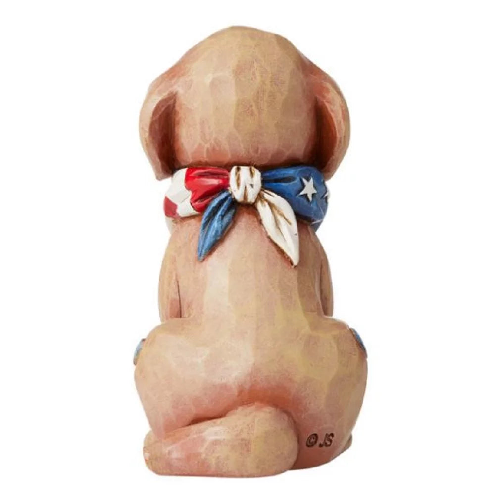 Patriotic Mini Puppy Scarf American Jim Shore 6006442 Flag