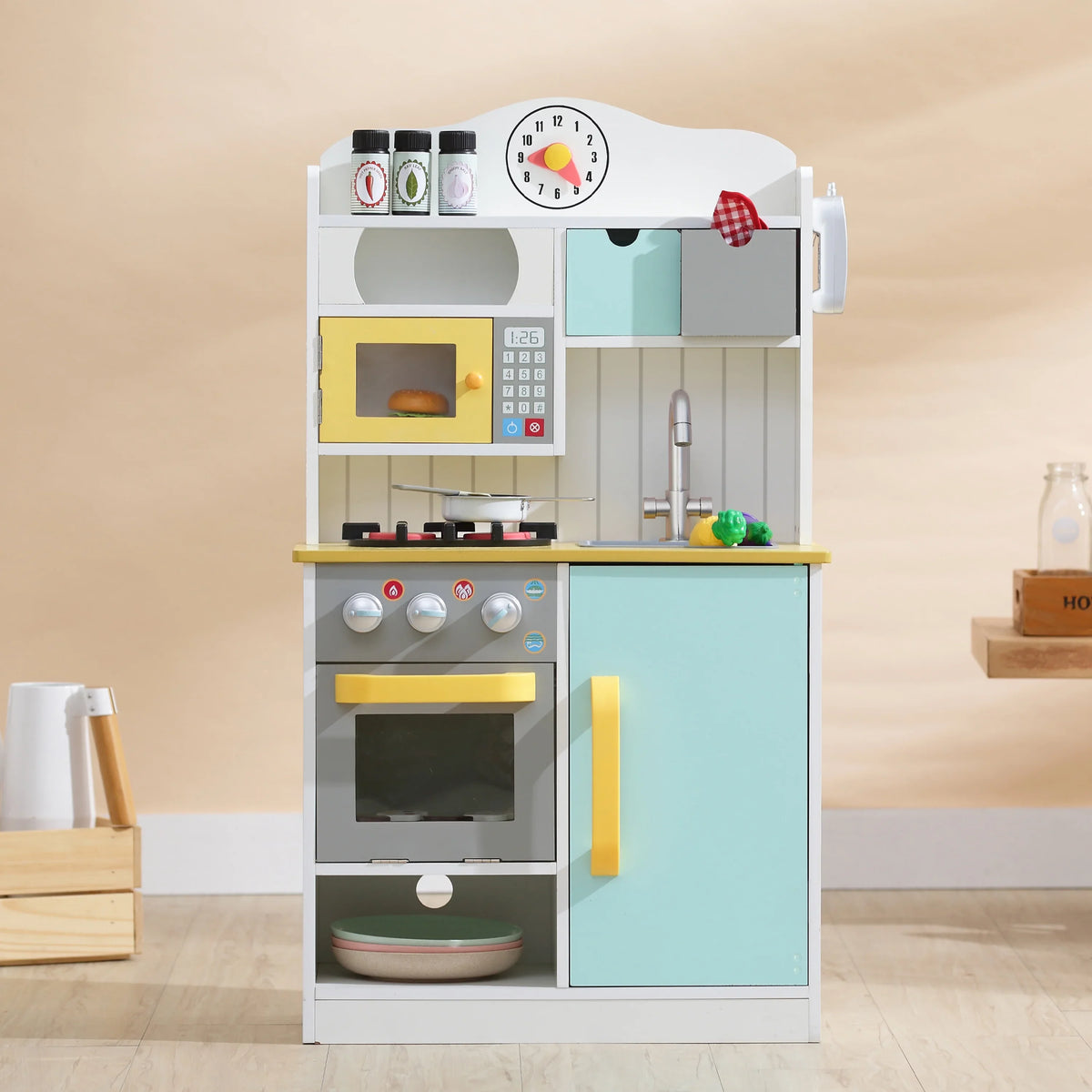 Play Little Teamson Kitchen Kids Chef Florence Wooden Classic