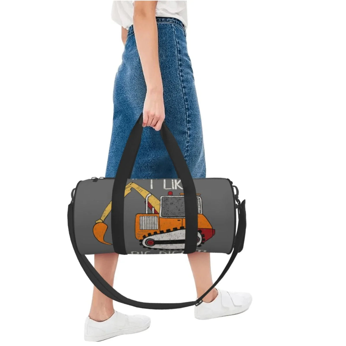 Bag and with Coaee Cylinder Digger Capacity Large Luggage Big Bag Bag Waterproof Sports Compartment Like I Travel Gym Pocket