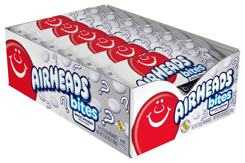 Pack, Pack of Bites White Airheads 2oz, 18 Mystery, Candy