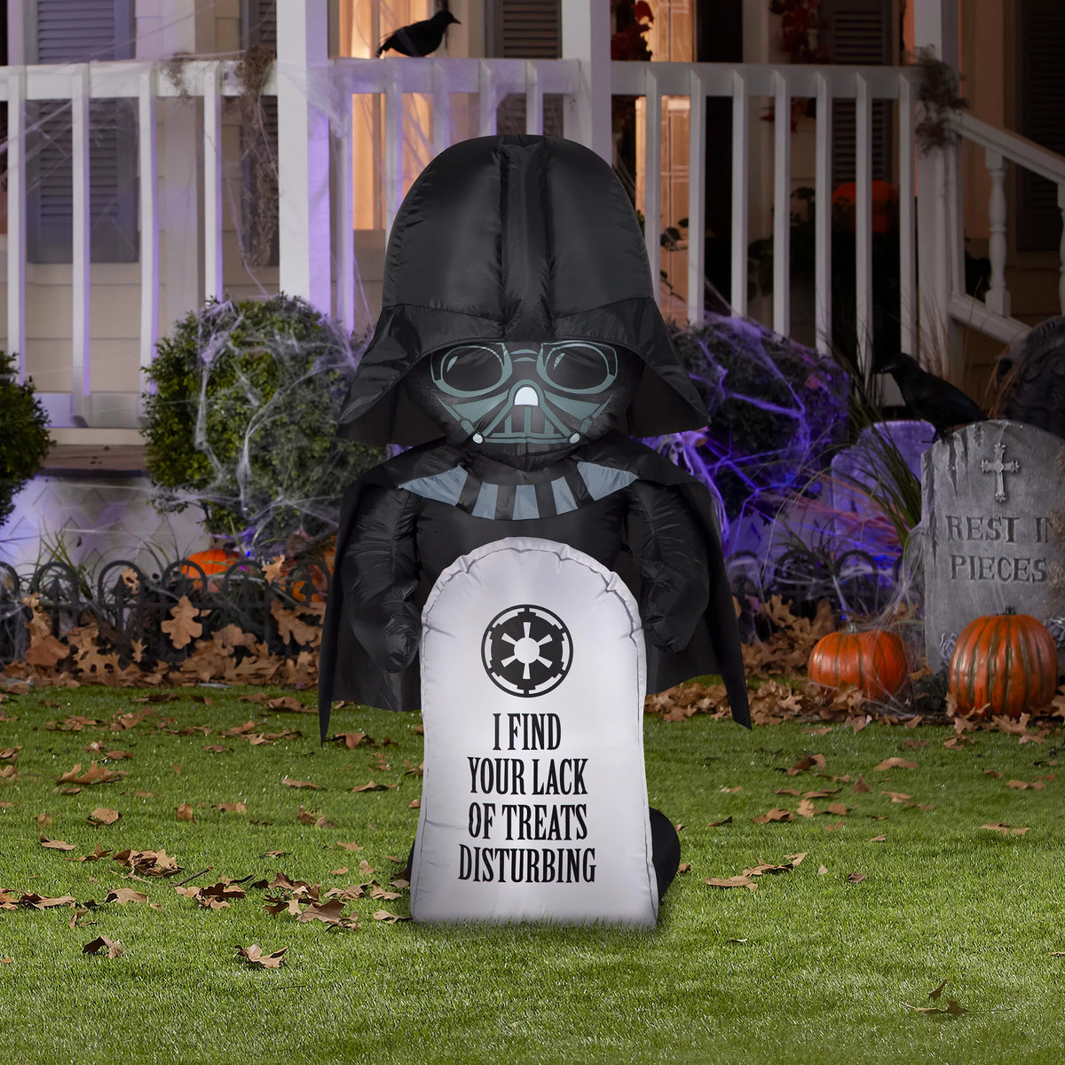 Vader 3.5' Tombstone Darth with Yard Airblown Airblown Inflatable, Stylized