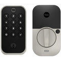 2 Wi-Fi Satin Deadbolts Nickel Keypad Assure