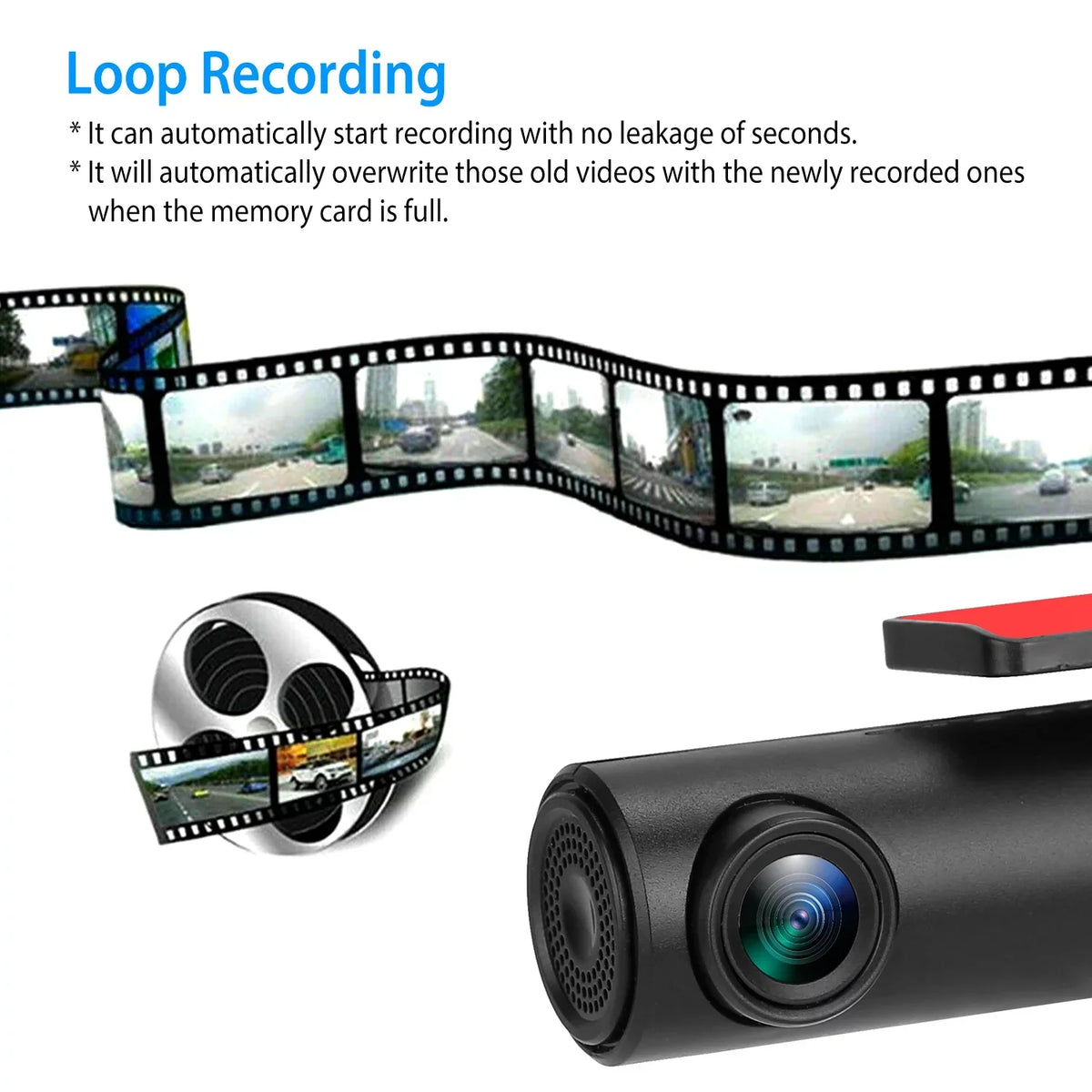 Recorder Looping Dash iNova 170°HD App Car Car Recording Camera 1080P Wifi G-sensor Cam DVR