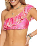 Brook Luna Bikini Ruffled Ramy Top