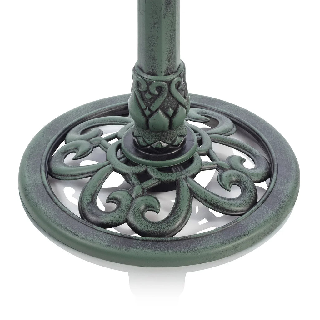Plastic Green Pedestal Corporation Alpine Bird Fountain Bath, 3-Tier