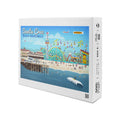 Adults Family, Scene USA) Piece in inches, Premium Cruz, California, Made and Retro Santa (19x27 500 for Puzzle Jigsaw