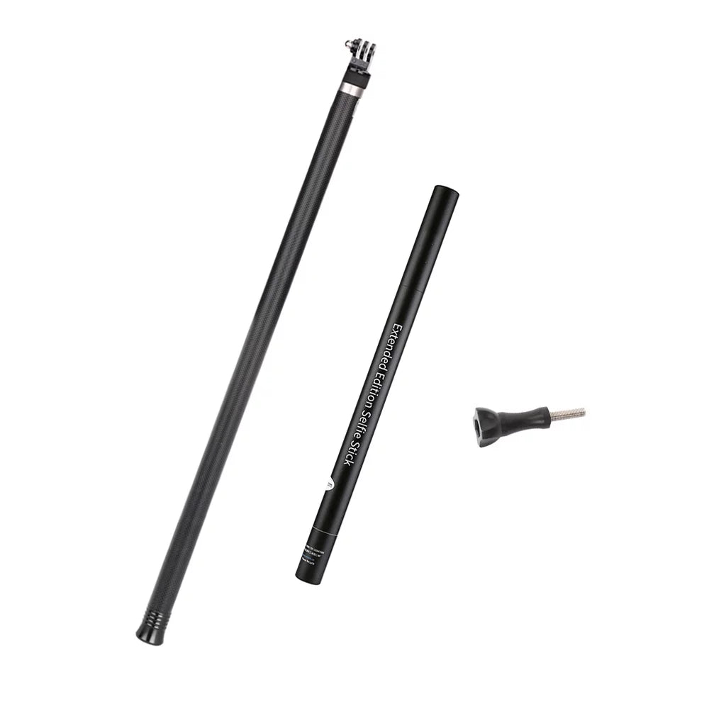 Stick Action Handheld OSMO 2.7M106 One 11109876Hero for R Extendable Carbon Selfie Hero GoPro Monopod Ultra for 5 Fiber Long Inch Lightweight Black(2018) Replacement Replacement Pole