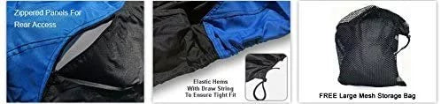 Weather Weatherproof Rain, Straps - Ski - Wave - More! Runner Bag - 800 Trailerable Color Protects Sun, Trailer for Covers All 2002-2004 Blue/Black Yamaha and Jet Includes and XLT Storage from