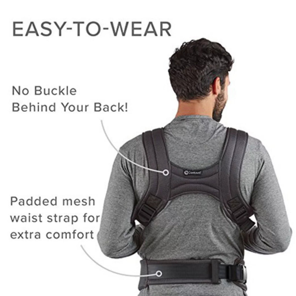 Newborn, Infant, Charcoal Contours Carrier, Gray Mesh, Size Baby Love One 3-Position Toddler,