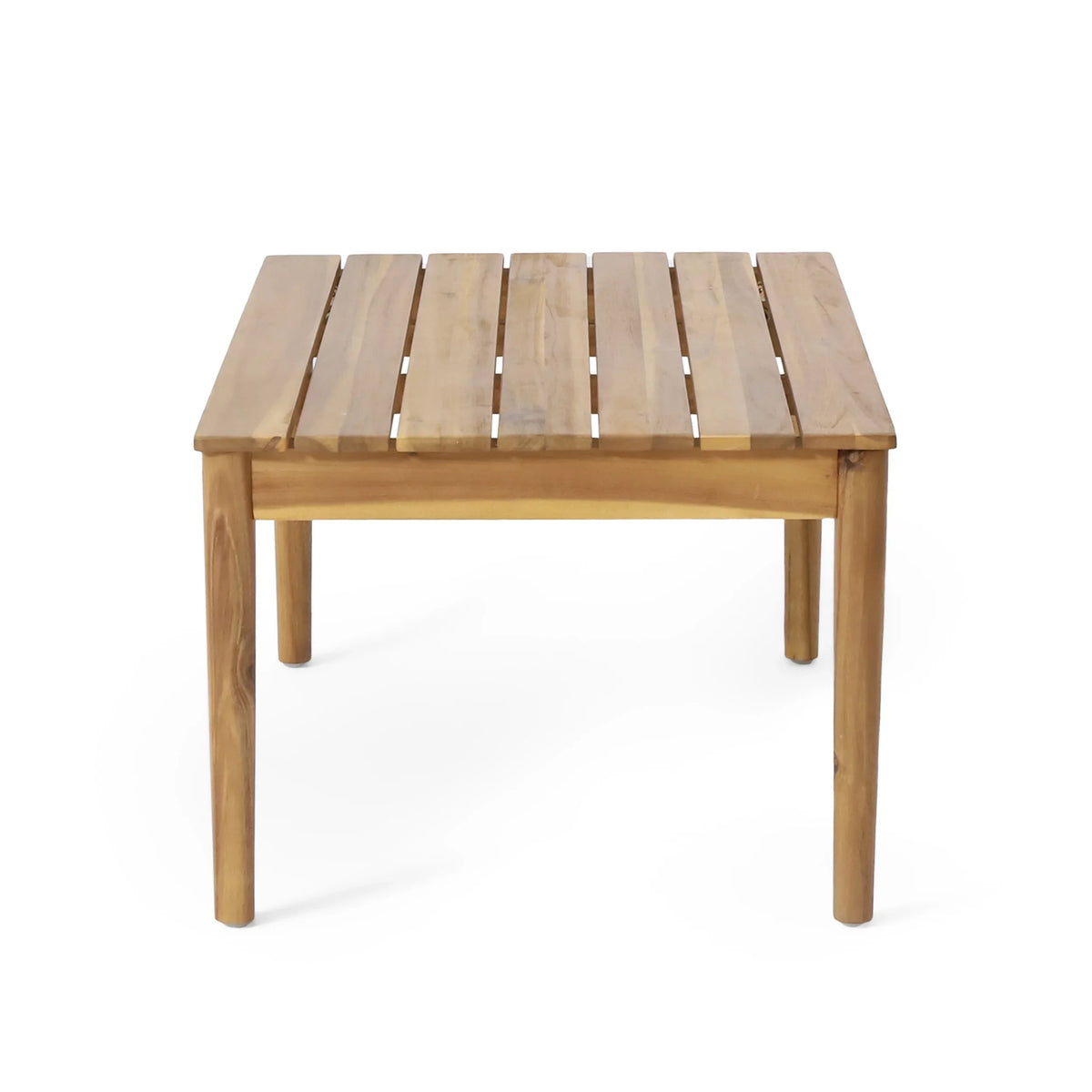 Remuda Wicker Wood and 4 Outdoor Teak Acacia Chat Seater , and Gray