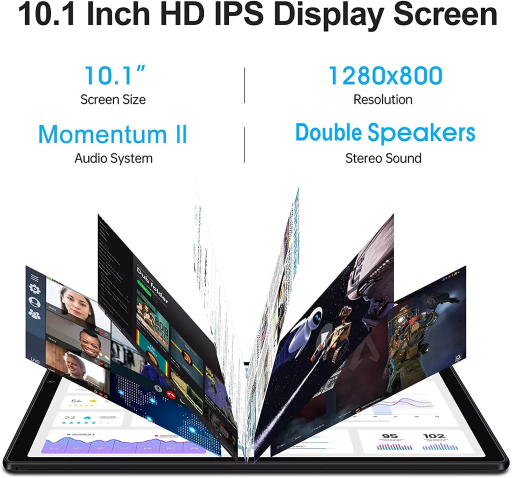 Tablets Pink inch 64GB 11 IPS HD 4GB Tablet 10 Case Android Touchscreen Split Kids Screen Drop-Proof ROM Wifi RAM
