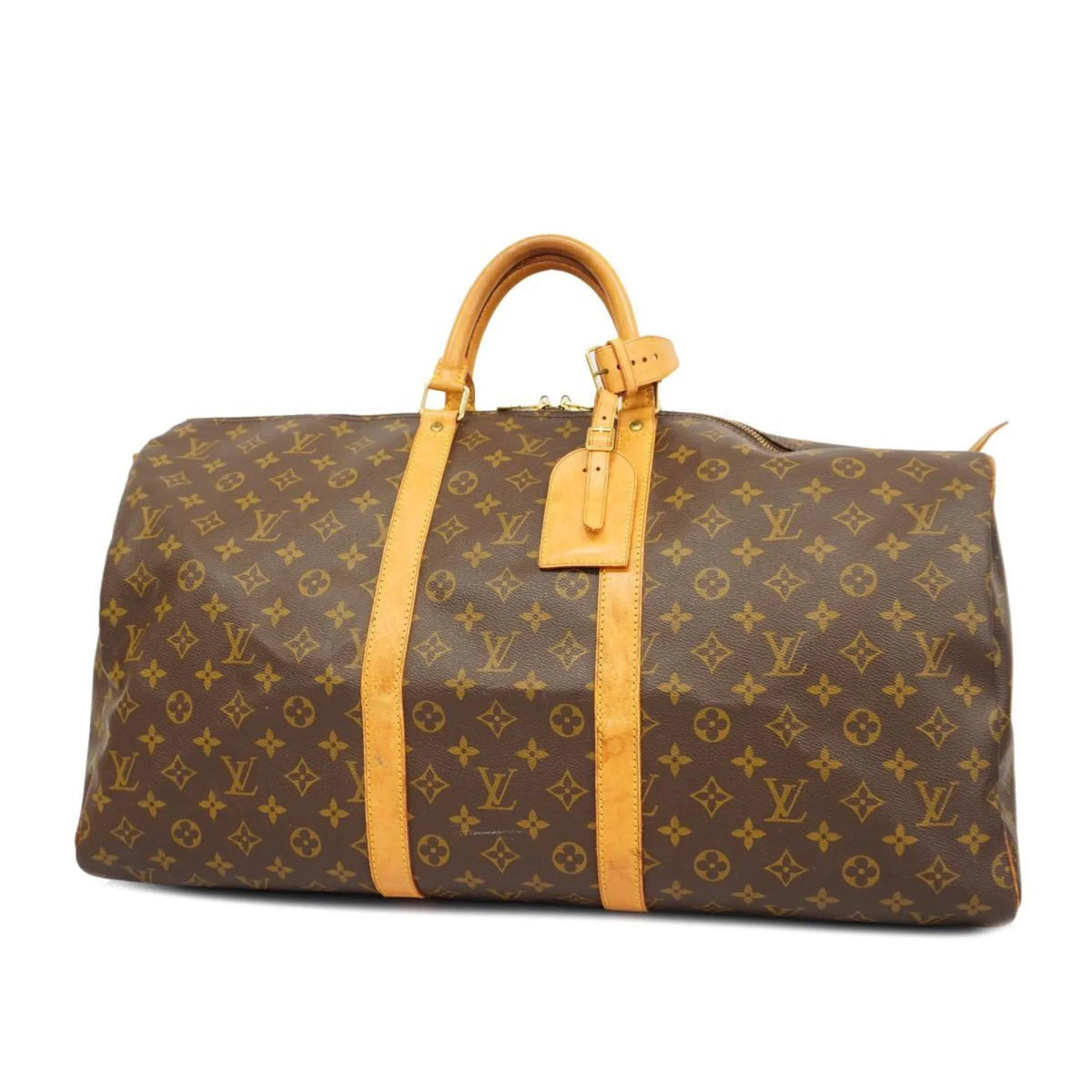 55 Keepall Bag M41424 (Good) Brown Louis Monogram Vuitton Boston Pre-Owned Women's Men's
