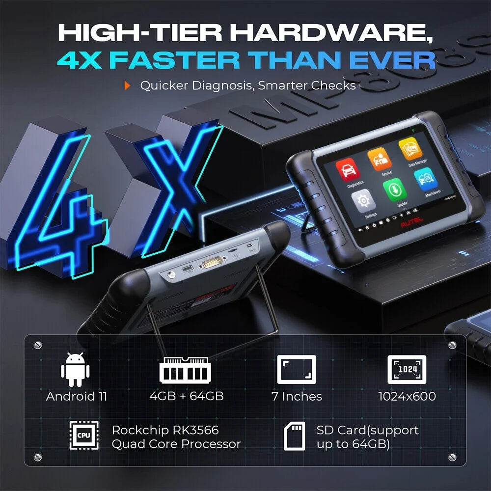 MP808S Diagnostic System Diagnostics MaxiPRO Coding, ECU Scan Car Test, Autel Update Active Year Tool Service, 2 30+ Free All