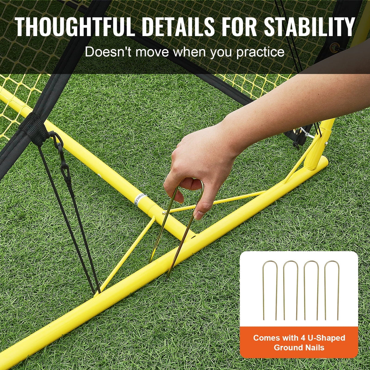 Trainer Net Soccer BENTISM Rebounder 2-IN-1 71"x40" Portable Portable Soccer Bag
