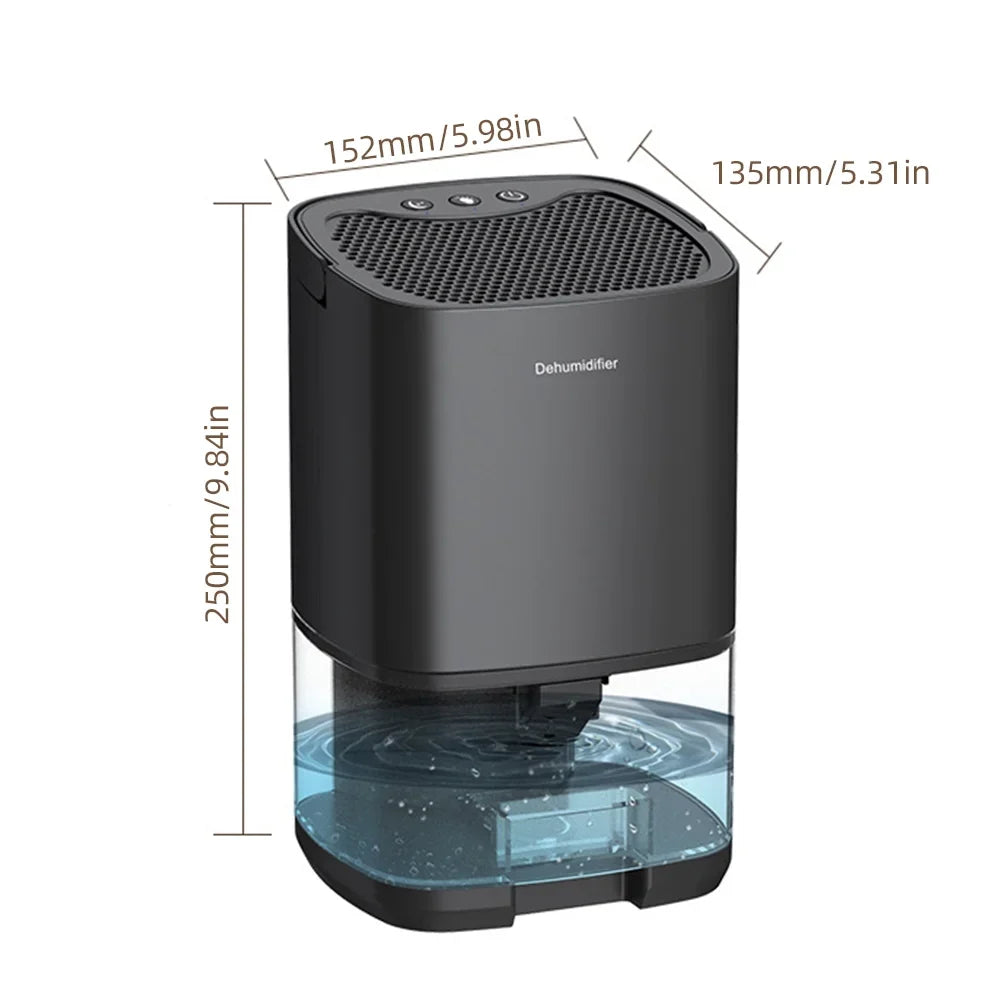 Dehumidifier LED Quiet 34 Basement Small for Lixada Bedroom Home Portable Oz Bathroom Off Auto 7 Shut Colors