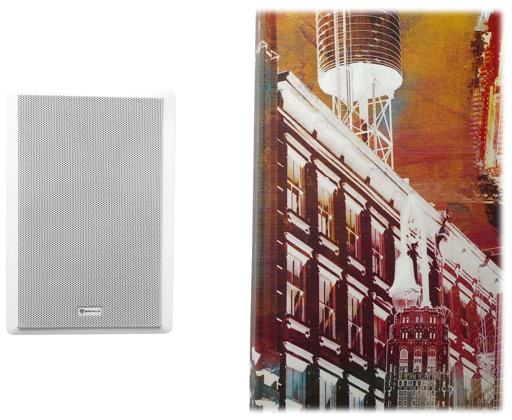 Slim JBL Restaurant/Bar/Cafe Amplifier+4 Wall Pendant+6 6-Zone Speakers White 4