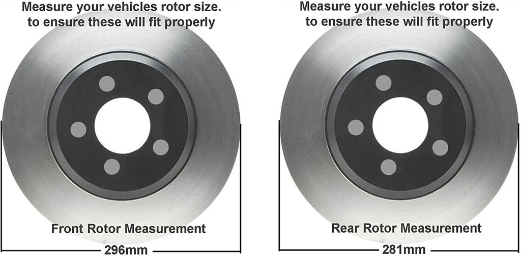 2013 2009 Rotors Slotted Detroit 11.06" 2017 Rav4 2016 2012 2014 Drilled Axle Brakes Brake and 11.65" 2015 2008 for Front 2007 2010 Toyota & Disc Pads Replacement - Ceramic 2011 Kit Rear 2006-2018