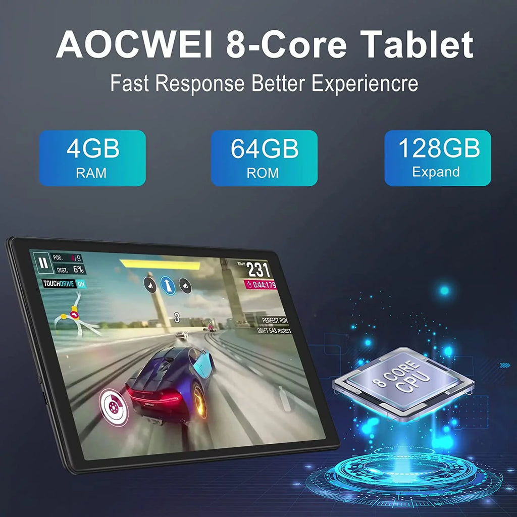 Tablets Pink inch 64GB 11 IPS HD 4GB Tablet 10 Case Android Touchscreen Split Kids Screen Drop-Proof ROM Wifi RAM