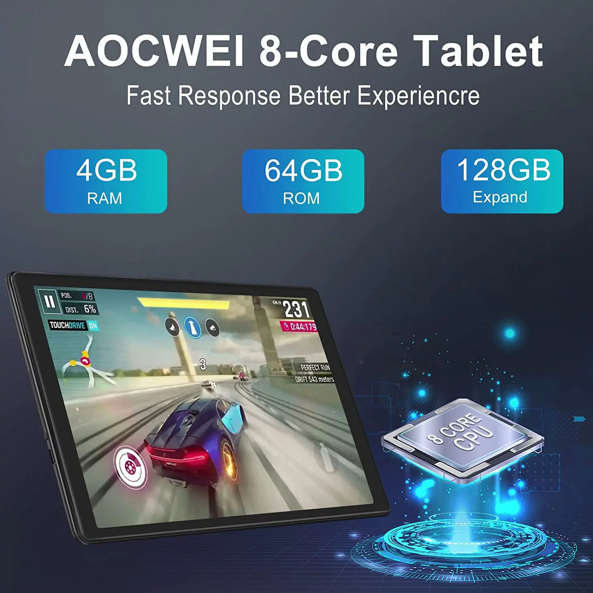 Tablets Pink inch 64GB 11 IPS HD 4GB Tablet 10 Case Android Touchscreen Split Kids Screen Drop-Proof ROM Wifi RAM