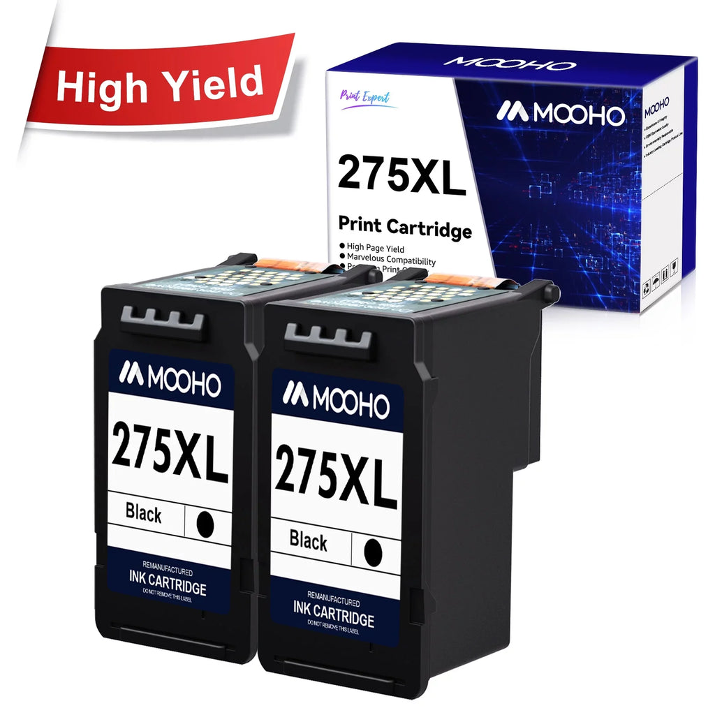 TS3522 for TR4722 Pixma Ink for Canon Ink TS3500 Printer,2 275 Replacement Pack PG-275XL TS3520 275XL Cartridges TR4700 Mooho TR4720